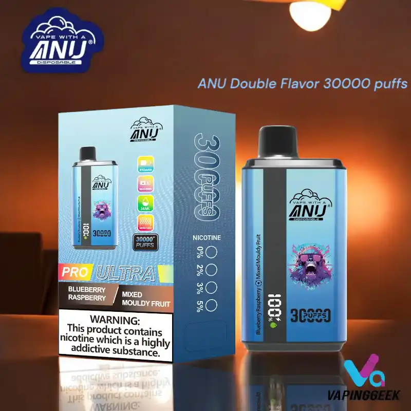ANU Double Flavor 30000 Puffs Disposable Vape